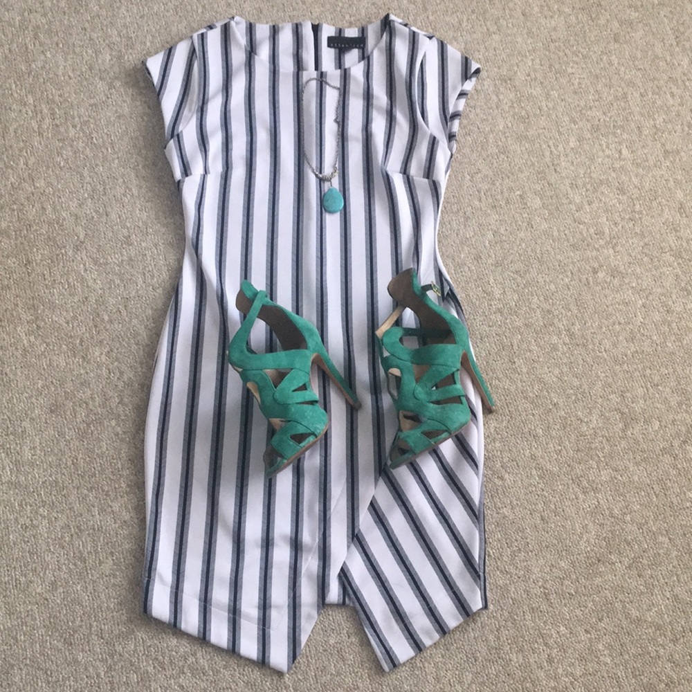 Black & White Striped Dress